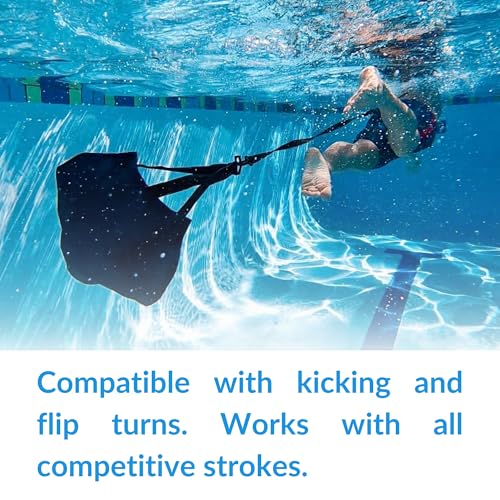 Sporti Swim Parachute - Stationary Swimming Harness, Training Belt, Swim Harness for Pool with High Durability