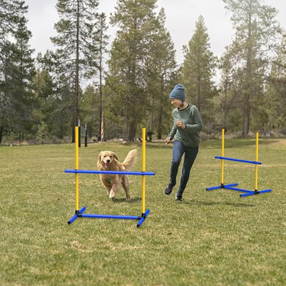 Adjustable Dog Agility Hurdles with Carry Bag, 4 Sets - size: 4-Sets Hurdles