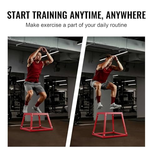 Plyometric Jump Boxes 12/18/24 Inch, 3-Piece Set - Anti-Slip Fitness Platform for Home Gym, Strength & Agility Training, Step Up Exercise Box