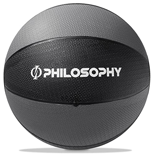 Philosophy Gym Medicine Ball - Weighted Fitness Non-Slip Ball