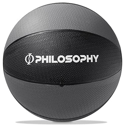 Philosophy Gym Medicine Ball - Weighted Fitness Non-Slip Ball