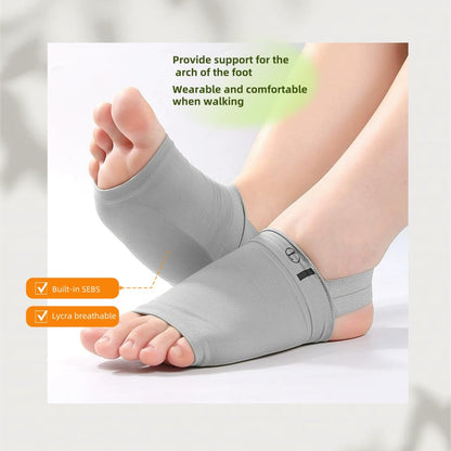 Night Foot Stretching Strap&Daily Arch Support Insoles Set For Plantar Fasciitis Foot Drop Pink