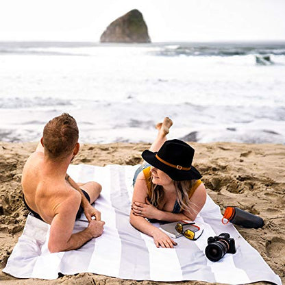 Wise Owl Outfitters Microfiber Beach Towel (7x4 ft) – Extra Large 84"x48", Quick Dry, Lightweight and Sand Free for Adults at the Beach, Pool, Gym, Yoga, or for Travel and Outdoor Use