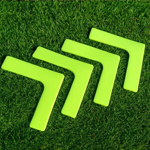 Fitness Health FH Flat Rubber Space Marker Flexible Arrow Corner DISC Set of 4 Non Slip Speed Agility Training Floor Markers KIT