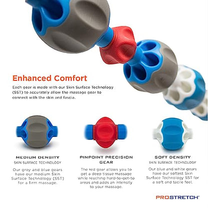 ProStretch Pro Roller Massage Stick, Deep Tissue Recovery for Muscle Soreness, Physical Therapy, and Myofascial Release