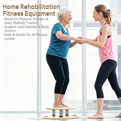 Balance Board & Wobble Board with Spring System, Proprioception Trainer for Physical Therapy, Rehabilitation, Posture & Coordination, Balance Board for Adults, Seniors & Kids