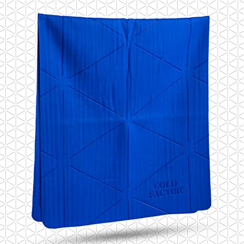 Cooling Towels for Sports, Cooling Neck Wraps – Cold Towel for Running, Workout & Outdoor Use, with UPF 50+-Soft, Chill Pad, Reusable Cooling Neck Towel, 13"x29.5" - 1 Pack (Blue)