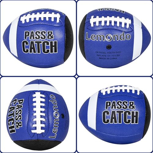 PassCatch Training Football, Combo Set, with Receiver Trainers Hand Straps, Enhance PassCatch Skills