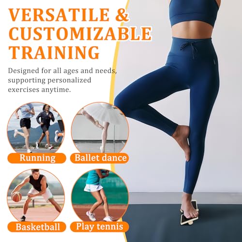 Adjustable Balance Board for Ankle & Foot Strength – Single-Leg Stability Trainer for Balance, Mobility, Calf Flexibility & Core Control – Foot Exercise Equipment for Home, Office, Gym & Rehab
