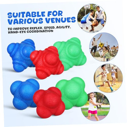 6pcs Reaction Training for Hand Eye Coordination Elastic Workout for Agility and Training Fun for Boys and Girls and Adults