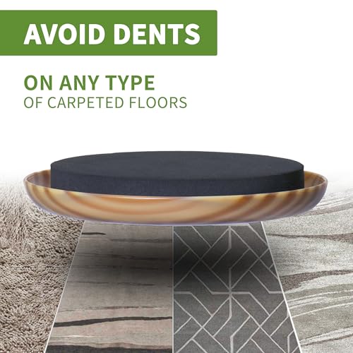 Furniture Sliders for Carpet 8 PCS - 3 1/2" Beige Coffee - size: 8 PCS 3 1/2 inch Beige Coffee