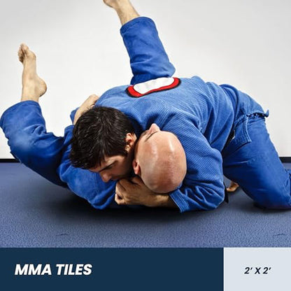 FlooringInc's 1" Thick Foam Tiles, 3'x3' or 2'x2' Reversable Interlocking Tiles, Ideal Yoga Mat, Gymnastics Mat, Workout Mat for MMA and Jiu Jitsu Training