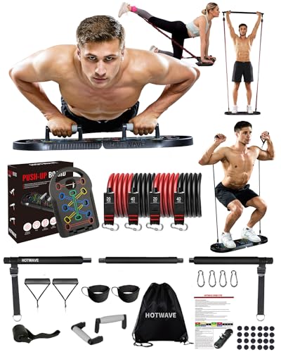Push Up Board Fitness, Portable Foldable 20 in 1 Push Up Bar at Home Gym, Pushup Handles for Floor. Professional Strength Training Equipment For Man and Women