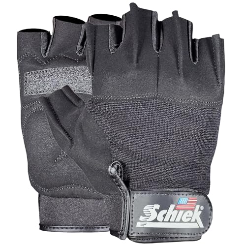 Schiek Model 710 Classic Training Lifting Gloves - All Day Comfort for Fitness Training - Cushioned Grip with Quick Pull Tab