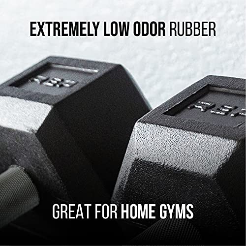 REP Fitness Rubber Hex Dumbbell Set, Adjustable Weight Pairs, Home Gym Equipment, Strength Training For Men Women, Black Coated Grips, Workout Rack Storage Optional, Heavy Lb Free Weights - style: 5-100 lb set Black racks