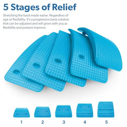 Adjustable Lower & Upper Back Stretcher For Lumbar Support, Spine Alignment & Back Pain Relief By Renowned Kinesiologist Dr. Todd Sinett