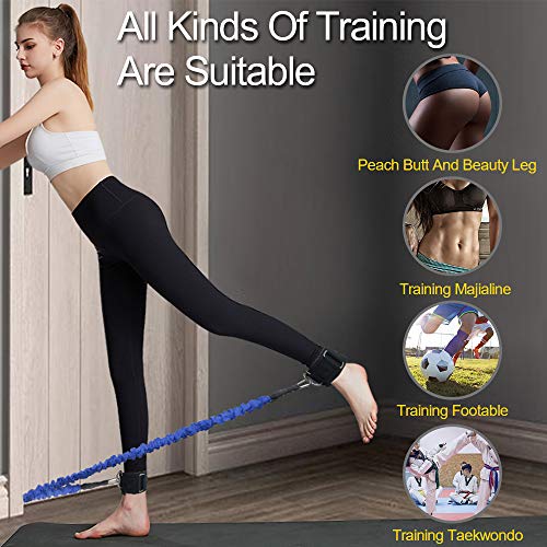 Booty Resistance Band Glute Kickbacks Cable for Legs, Glutes, Abs, Hip Workouts and Baseball Softball Training Bands with Carry Bag