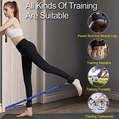 Booty Resistance Band Glute Kickbacks Cable for Legs, Glutes, Abs, Hip Workouts and Baseball Softball Training Bands with Carry Bag