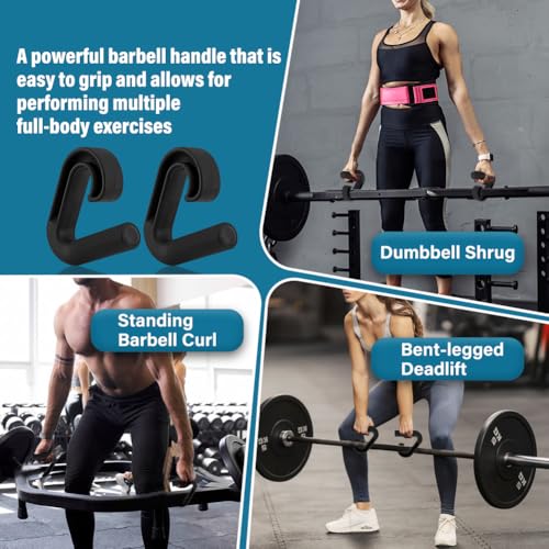 2pcs Neutral Grip Handles for Pull Up Bar Pull Up Handles with Ergonomic Portable Hooks for Home Gym Portable Hooks for Barbell Row Deadlift