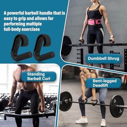 2pcs Neutral Grip Handles for Pull Up Bar Pull Up Handles with Ergonomic Portable Hooks for Home Gym Portable Hooks for Barbell Row Deadlift