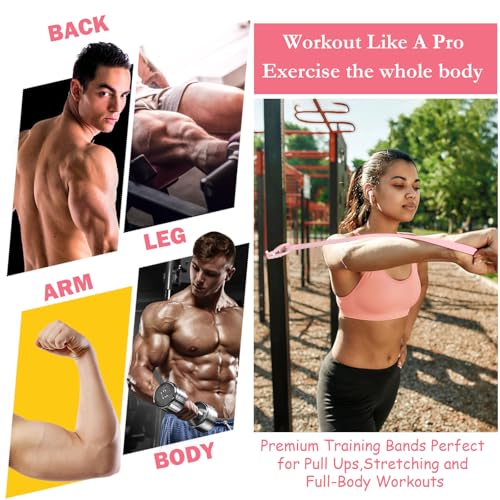 8 Pcs Resistance Bands Pull up Bands Pull up Assistance Bands Exercise Workout Bands for Working Out Muscle Training Physical Therapy Muscle Training Men and Women