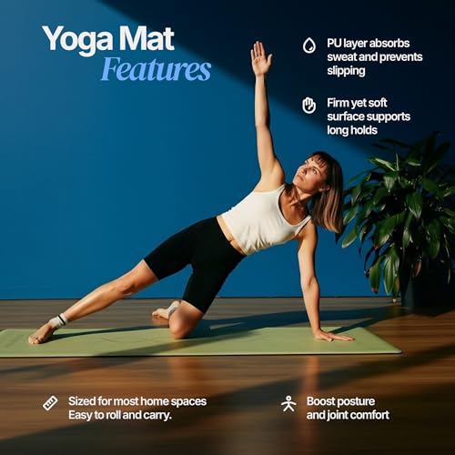 Natural Rubber Workout Mat with Bag | Thick Rubber mat 4.5 mm | Non Slip Yoga Mat Non Slip| Gym Mats for Home Gym Floor Mat, Home Exercise Mats for Home Workout Accessories, Fitness Mat, Workout Mats for Home Gym, Yoga Matt, Stretching Mat, Thick Exercise