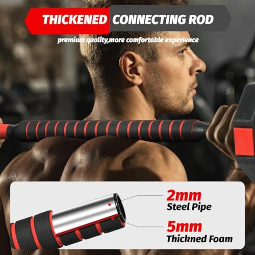 4-in-1 Dumbbell Set, 66/88Lbs Adjustable Free Weight Set with Connector, Use As Kettlebells, Barbell, Push Up Stand, Multi-Purpose Fitness Equipment for Home Gym, Suitable for Men and Women