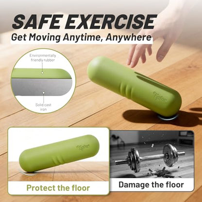 Egles Dumbbell Weight Bars for Women & Men, Set of 2 (3.3 LB | 6.6 LB Pair) -Hand Weights for Walking, Strength Training, Yoga, Pilates, Non-Slip Weights, Portable Strength Training