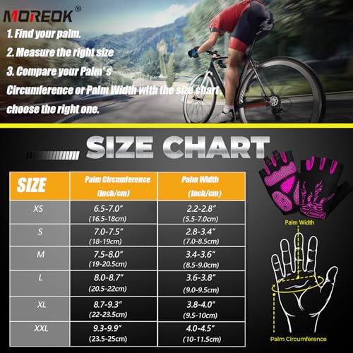 Cycling Gloves Bike Gloves for Men/Women-[5MM Gel Pad] Half Finger Bicycle Biking Gloves for Cycling/Weight Lifting/Gym/Motorcycle/Rowing/Outdoor Sports