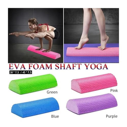 30-45cm Half Round EVA Massage Foam Roller Yoga Pilates Fitness Equipment Balance Pad Yoga Blocks With Massage Floating Point