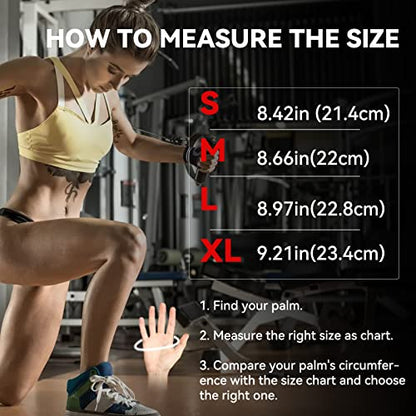 2026 Upgraded Workout Gloves with Wrist Wrap Support Full Palm Protection and Extra Grip for Exercise, Gym, Weightlifting
