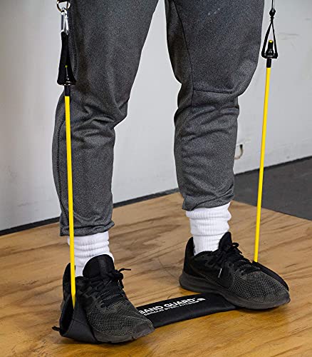 Serious Steel Resistance Tube Band Set Includes Handles, Door Anchor and Ankle Straps (100 lbs Set or 165 lbs Set)