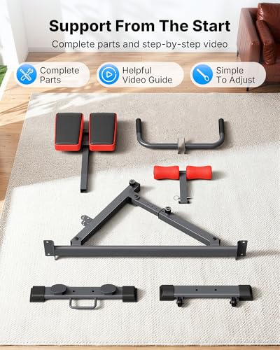 MERACH Roman Chair Back Extension, Adjustable Weight Bench, Home Gym Sit Up Bench for Glutes & Ab Workouts, Back Extension Machine, Hyperextension Roman Chair for Lower Back Pain Relief - size: Pro