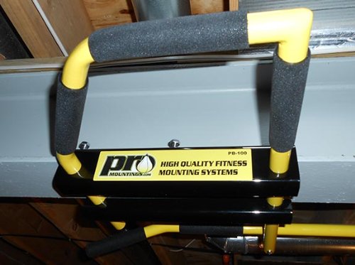 5-grip I-beam Yellow/Long Bent Bar - Pull up Bar/Chin up Bar