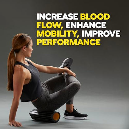 TRX Training Rocker Myofascial Release Roller, Neck and Back Massage Roller for Muscles, Round Foam Roller for Stretching and Postworkout Use, 13 Inches