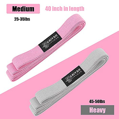Long Resistance Bands, Fabric Resistance Bands Stretch Bands for Exercise Bands Resistance Bands Set Elastic Resistance Bands for Working Out Women Resistance Bands for Physical Therapy