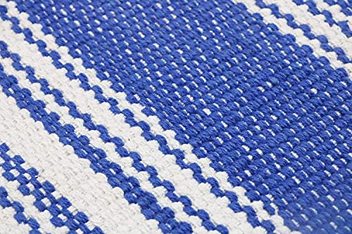 Hand Woven 100% Cotton Yoga Mat- Thick Handloom Made in India- for Gym Floor Exercise - Runner for Bedroom