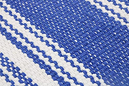 Hand Woven 100% Cotton Yoga Mat- Thick Handloom Made in India- for Gym Floor Exercise - Runner for Bedroom