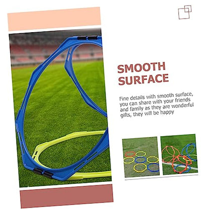 Agility Rings 4 Pack Pp Material Hexagon Training Rings for Soccer Hurdles Basketball