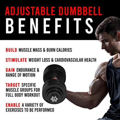 Cap Barbell Adjustable Dumbbell Weight Set | Multiple Options