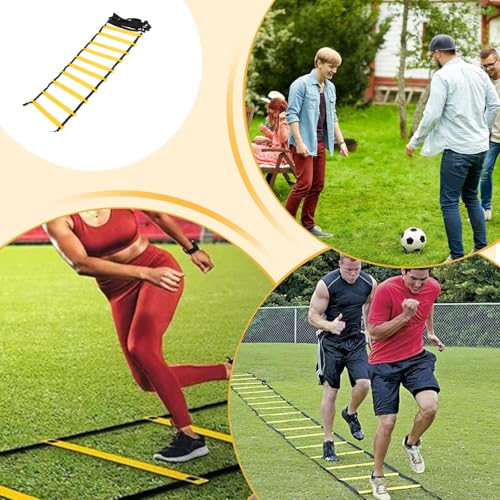 Agility Ladder Training Speed Ladder Stairs Professional Polypropylene Footwork Ladder for Soccer Fitness with Storage Bag
