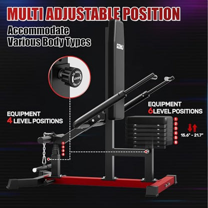 SD01 Seated Dip Machine, 400LBS Strength Training Upper Body Machine with Tricep Dip Press & Cable Bar for Home Gym, Compact Design for Chest, Biceps, and Triceps Workout