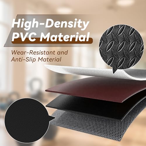 Walking Pad Mat for Carpet - 0.25" Thick Foldable Treadmill Mat - size: 55"L x 23.6"W x 0.3"Th