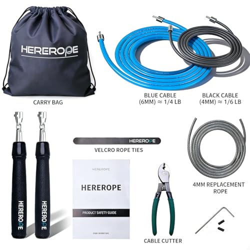Interchangeable Weighted Jump Rope for Men and Women Fitness - Customizable Mix & Match Skipping Ropes Set, Adjustable, Durable & Versatile | Ideal for Beginners to Pros, Training & Daily Workouts - size: 1/6lb, 1/4lb