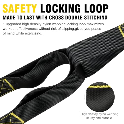 Home Resistance Training Kit, Bodyweight Resistance Bands with Handles, Door Anchor, Resistance Trainer Fitness Straps for Full-Body Workout, Heavy Duty Exercise Bands for Home Gym Workout Equipment