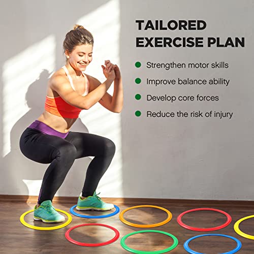 Agility Rings Speed and Agility Training Rings Exercise Speed Circle Jumping Hoops for Training Toss Equipment