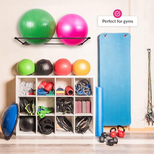 ODOXIA Exercise Ball Holder | Organize Your Space | Wall Mounted Rack | Yoga Ball Holder | Exercise Wall Mount | Fitness Therapy & Stability Rack | for Gyms, Studios, Home Gyms