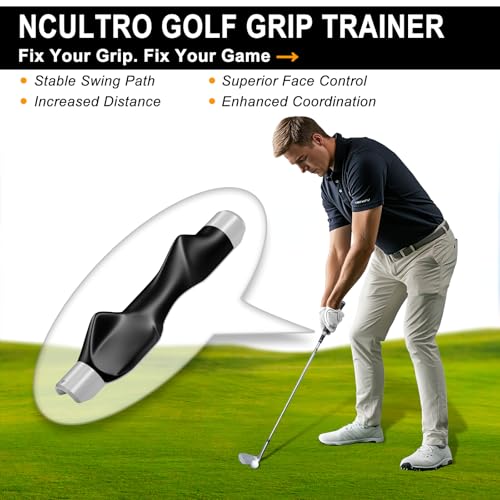 Golf Grip Trainer Right Hand, Grip Trainer Golf Club, Correct Hand Position - color: gray