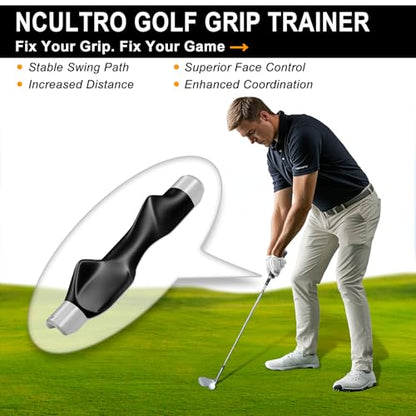 Golf Grip Trainer Right Hand, Grip Trainer Golf Club, Correct Hand Position - color: gray