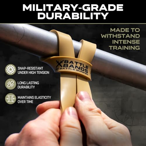 Battle Bunker Resistance Bands for Working Out - Heavy Duty Pull-Up Assist